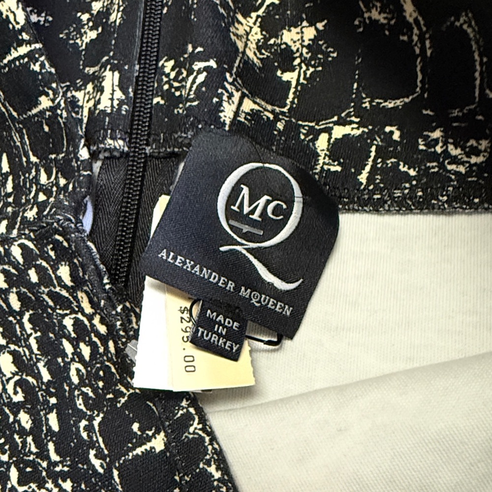 McQ ALEXANDER MCQUEEN Croc Print Pencil Skirt S - Picture 2 of 11